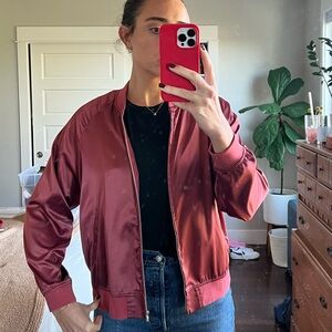Uniqlo satin bomber